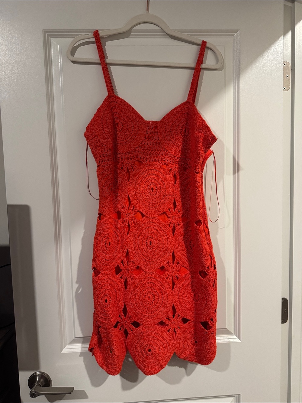 NWOT FORE Crochet Spaghetti-Strap Dress